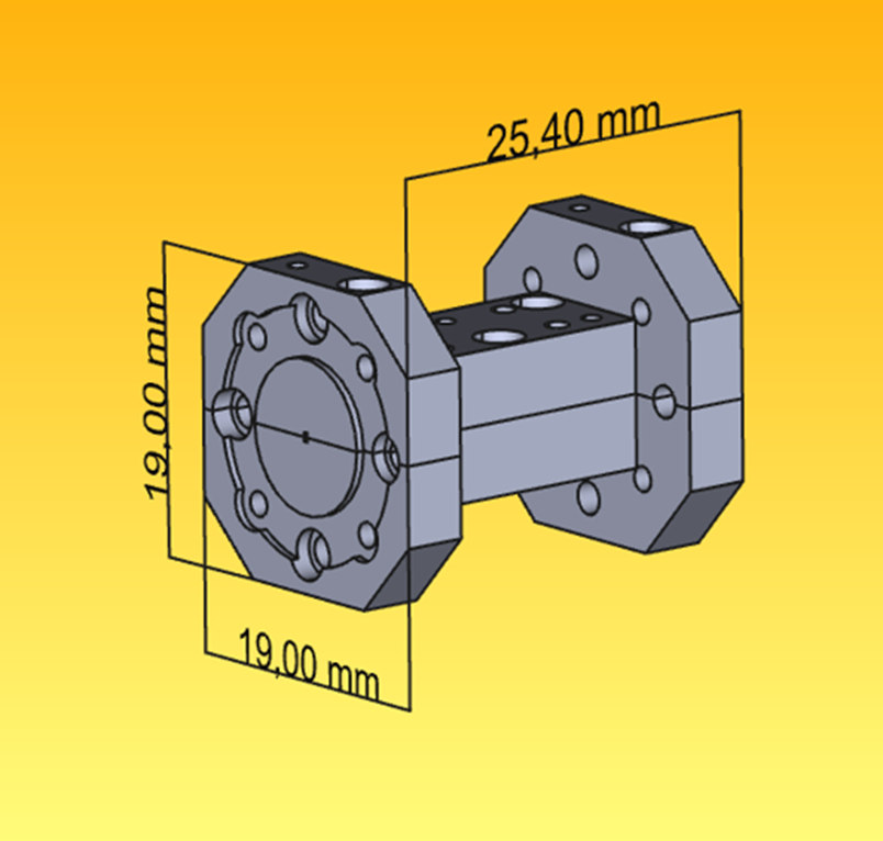 Mechanical Dimensions Waveguide straight 1